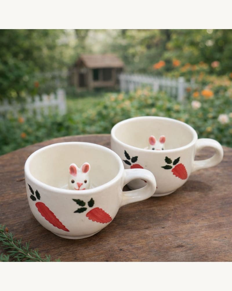 3D Rabbit Mug | Rabbit Mug | Rabbit Coffee Mug | Coffee Mug | Gift Mug | Pintresty Mug | Rabbit Figurine