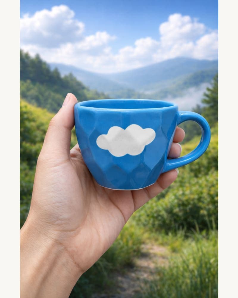 Cloud Mug | Diamond Cup | Cloud Coffee Mug | Cute Cloud Mug | Gift Mug | Pintresty Mug | Handmade Mug | Cloud Surprise Mug | White Cloud Mug