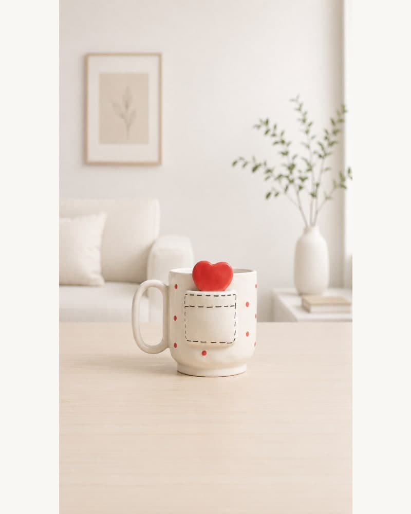 Heart Letter Mug | Love Letter Mug | Letter Mug | Gift Mug | Pintresty Mug